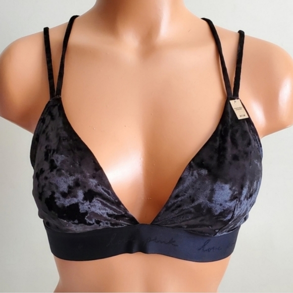 PINK Victoria's Secret Other - VICTORIA'S SECRET PINK VELVET BRALETTE SIZE L 💖